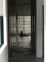 Interior hallway view to the front porch.