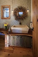 Lake house powder room