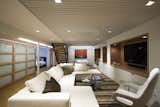 Great room with movable partition 