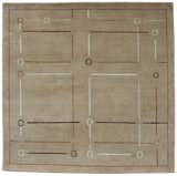Circuit Game
This rug has been updated from an early design which is a part of our game rug theme. Light abrash natural background with playful linear and circle elements in raisin, white and brick red.  Custom sizes and colors available.

﻿5x5 feet | 2,125
