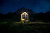 Shed & Studio and Living Space Room Type Night time with the Mono in Beaver Mines.  Photo 6 of 6 in Lakeside by Drop Structures
