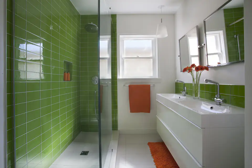 Green Glass Bathroom (6 Photos) - Dwell