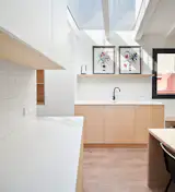 Kitchen with skylight