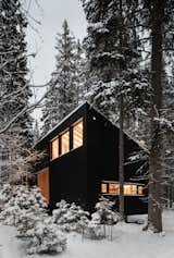 Exterior, Metal Roof Material, Wood Siding Material, Shed RoofLine, House Building Type, and Cabin Building Type  Photo 6 of 6 in Top 5 Cabins of the Week That Would Be Perfect For Forest Bathing from House for two artists by AB CHVOYA