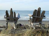 Driftwood Adirondack chairs.