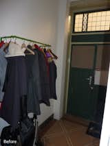 Hallway Before: the front entrance  Photo 2 of 30 in Cosy and Bright Townhouse Renovation - Brussels by Standing Renovation