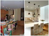The kitchen: before and after