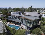 Aerial drone photo of entire house.