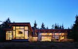 Exterior, Metal Roof Material, Shed RoofLine, Metal Siding Material, and House Building Type View of Bedroom wing and Living Pavilion  Photo 6 of 14 in Bainbridge House by FINNE Architects