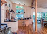 Reclaimed Heart Pine Flooring and Beams with Southern Yellow Pine Tongue & Groove on the Walls and Ceiling