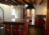 Custom Kitchen (by older brother) with original sheep barn beams