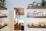Floating shelves are great if you're organized and have dishes to display!