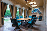 Indoor outdoor living for year round enjoyment.