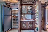 The wine room is fit for a collector, especially one who likes to host.