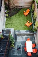 Outdoor, Stone, Back Yard, Small, Shrubs, Horizontal, Grass, Trees, Wood, and Pavers  Outdoor Small Stone Shrubs Wood Photos from Harlem Townhouse