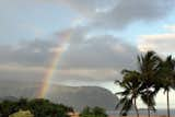 Outdoor, Trees, Tile Patio, Porch, Deck, Grass, Shrubs, Large Patio, Porch, Deck, Flowers, Decking Patio, Porch, Deck, and Hardscapes Panoramic Bali Hai, Hanalei Bay, Ocean, Sunsets and Rainbow Views from Home!!  Photo 1 of 21 in Five Bedroom Ocean View Hawaii House by Beth Dudas