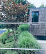 A variety of textures play against the clean lines of the home. 