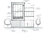 Conceptual sketch 1 - Front facade