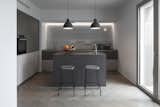 KITCHEN
Kitchen_(with top and counter in natural porphyry) by Valcucine, custom designed by the architect with VIVA Arredamenti
Pendant Lamps_Unfold by Form Us With Love for Muuto
Wall lamp_Glo-Ball by Jasper Morrison for Flos
Stools_Soft Edge P30 by Iskos-Berlin for Hay
