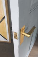 The double colour door and handles