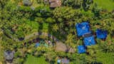 Aerial view of the 1.7-acre tropical property