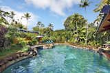 The natural styling of the pool feels like you are swiming in your private lagoon