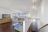 top floor great room and poplar stairs