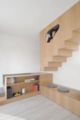 Staircase, Wood Tread, and Wood Railing View of the stairs leading to the attic  Photo 3 of 12 in Into the Woods by gosplan architects