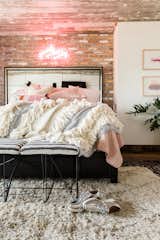 Master Bedroom- Mindy has a bit of rock-n-roll vibe in her wardrobe thats were the inspiration came from for the bedroom