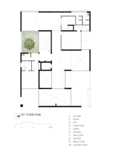 FIRST FLOOR PLAN  Photo 16 of 22 in Shadhin Residence by SHATOTTO architecture for green living
