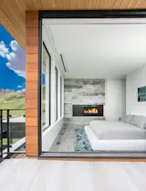 A private deck off the master boasts mountain as well as valley views.