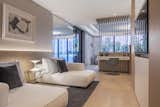 Master bedroom sitting room with private workspace 