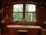 Bath Room, Enclosed Shower, Soaking Tub, Freestanding Tub, and One Piece Toilet Romantic soaking tub   Photo 11 of 40 in Maine Lake House & Cabins (Family Camp Compound) by Christina Sidoti