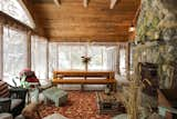 Wonderful grand porch all screened to keep the critters out...nap, read and have a fire! 