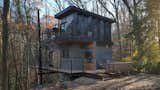 Custom corten steel facade and living roof