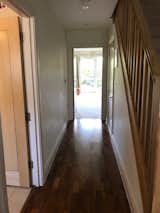 Entrance to the lounge before- now occupied by the bespoke shelving separating the kitchen from the hallway; we have also moved the position of the door. 