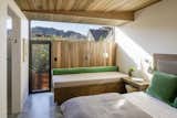 Bedroom, Bed, Night Stands, Wall, Storage, and Concrete  Bedroom Storage Concrete Wall Photos from Favorites