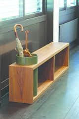William Garvey combines luxury interior design and practical living with its Bespoke Storage Bench with custom-made Umbrella Stand. Contemporary in design, this solution offers much needed space to store umbrellas, boots and other necessaries, making it the ideal addition to any hallway or utility room. Handcrafted in Britain from the highest quality walnut, this design provides an opulent aesthetic within the home and plays to the trend for urban living. Dimensions: Length 2000mm x Height 450mm x Depth 400mm. The price for William Garvey’s Bespoke Storage Bench in Veneered Walnut with custom-made green metal Umbrella Stand starts from £1,355 +vat.