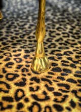 Vintage designer furnishings with brass details