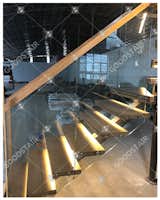 www.gdstair.com   info@gdstair.com  emma@gdstair.com
Tread: 6cm beech; Glass: 12mm tempered glass; Stringer: 150*150 carbon steel; Handrail:50*50 timber  Photo 6 of 9 in LED Staircase by GOOD STAIR