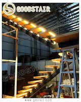 www.gdstair.com   info@gdstair.com  emma@gdstair.com
Tread: 6cm beech; Glass: 12mm tempered glass; Stringer: 150*150 carbon steel; Handrail:50*50 timber  Photo 1 of 9 in LED Staircase by GOOD STAIR