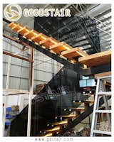 www.gdstair.com   info@gdstair.com  emma@gdstair.com
Tread: 6cm beech; Glass: 12mm tempered glass; Stringer: 150*150 carbon steel; Handrail:50*50 timber  Photo 4 of 9 in LED Staircase by GOOD STAIR