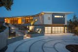 Drive Court, Garage Doors, Metal Box and Landscape Entry Steps 
