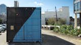 Exterior, Prefab Building Type, Shipping Container Building Type, Metal Siding Material, Flat RoofLine, Metal Roof Material, and House Building Type  Photo 2 of 8 in The Calico House by Tobias Katz