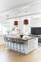 Nickey Kehoe Interiors, Farrow & Ball paint, Subzero Fridge,  Lacanche gas range, Waterworks fixtures.