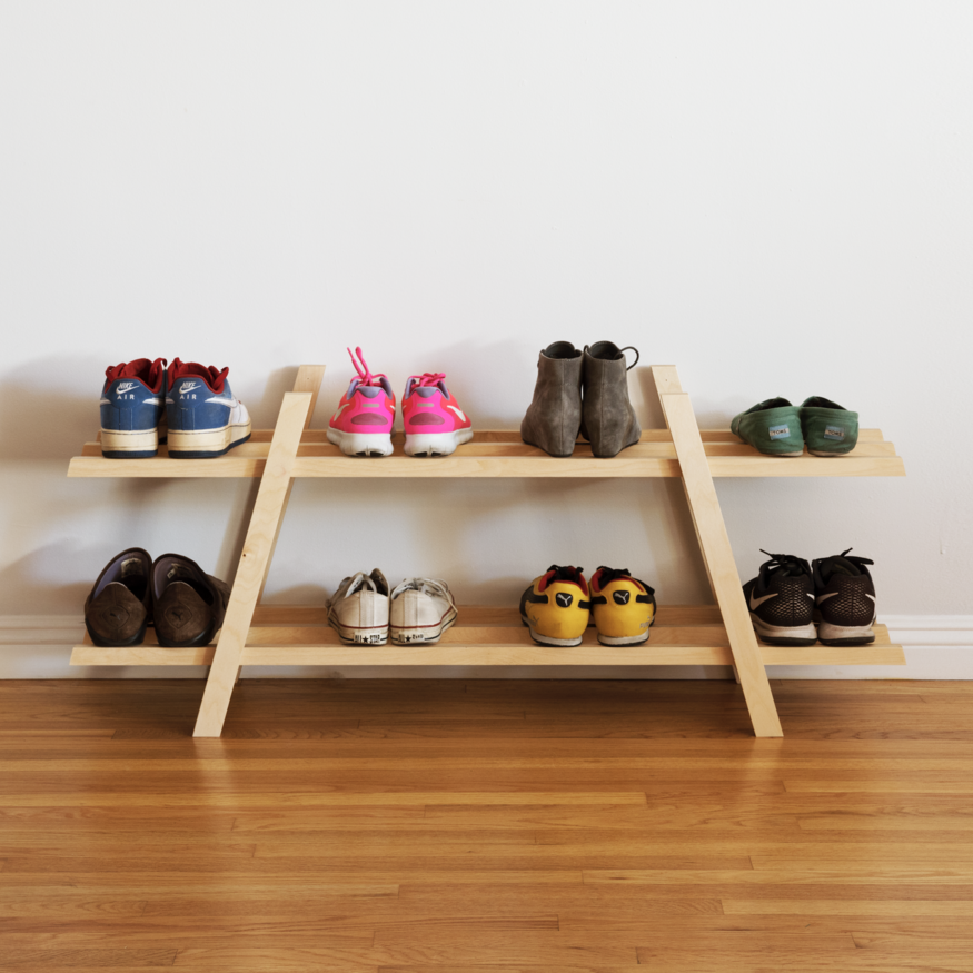Diy plywood shoe rack sale