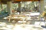 Lower deck has picnic tables, BBQ pit and outdoor shower with hot/cold water, a guest favorite