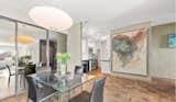 Kitchen, dining area, smoked mirror sliding doors. Paintings and finishes by Paul Seftel