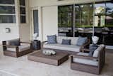 Seating area overlooking pool. Furniture by Restoration Hardware.
Photo by Vania Hardtle