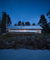 Exterior, House Building Type, Gable RoofLine, Wood Siding Material, and Metal Roof Material External view from jetty.  Photo 3 of 17 in Hus Nilsson by Tina Bergman